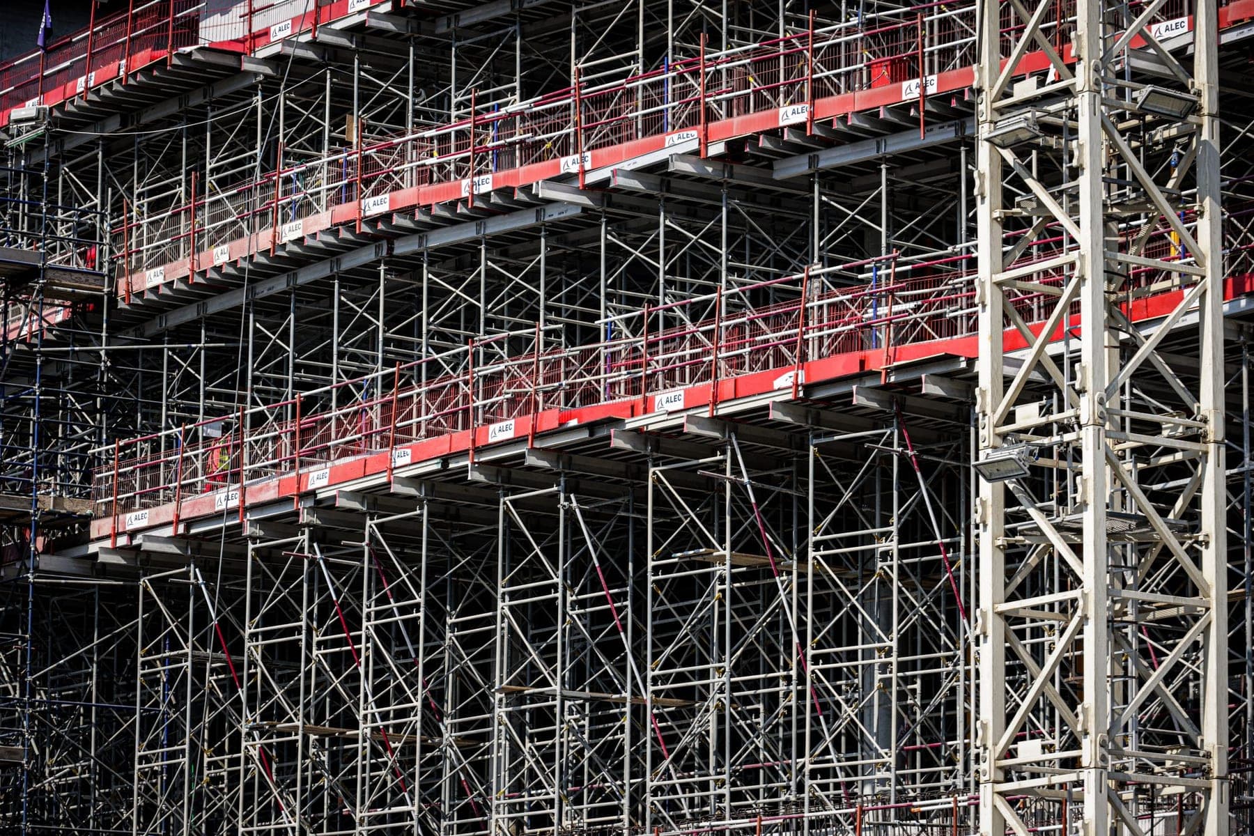 Échafaudage à cadres en acier
